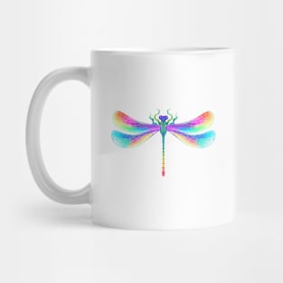 Rainbow symmetrical dragonfly Mug